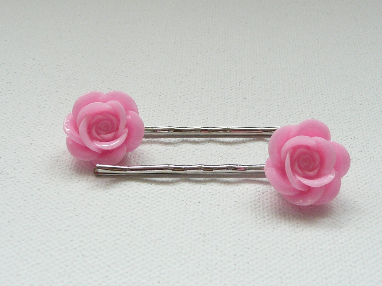 nhpLight Pink Rose Hair Pins