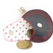 The Mini Gypsy Vintage Valentine / Black Leather with Embroidered Hearts and Applique / Ready to Ship