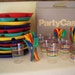 Colorful Plastic Dinnerware for 12 / Think Spring...
