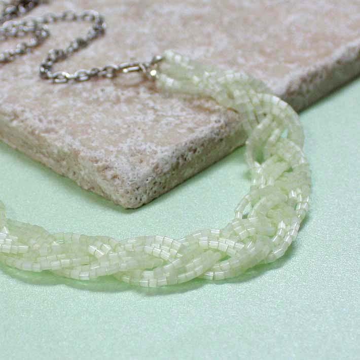 Yellow Seed Bead Necklace CLEARANCE SALE C.102