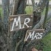 Mr and Mrs Western Rustic Wedding Sign Bridal Barn Wood Bride Groom Hanging