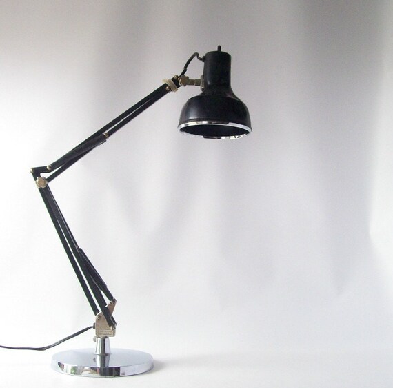 vintage drafting lamp articulated desk light industrial