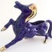 vintage prancing horse planter figurine royal blue indigo gold home decor mid century modern retro decorative men animal stallion maverick