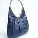 handbag vintage purse navy blue and gold large bag
