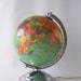 RESERVED FOR TRACEY vintage lighted globe replogle world globe lamp mid century modern family home decor fresh spring pastels