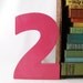 pink number 2 two marquee sign vintage salvaged upcycled business signage industrial modern wall hanging home decor pink personalized