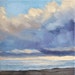 Cloud Painting - From the Train VIII - 6x6 - Ready to hang