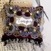 Tonight/Not Tonight Boutique Pillow Handmade from Fabric Scraps