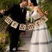Mr and Mrs Vintage Glam Wedding Banner- Limited Edition