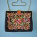 Bright floral petit point purse with jewel clasp c1930