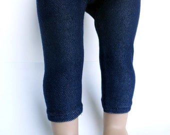 Denim leggings for 18 inch dolls such as American Girl