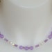 Lavender Jade, Ametrine, pearls and crystals Necklace and Earring set
