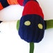 Upcycled Striped Sweater Snake - 5 Feet Long