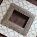 Moroccan Cream and Taupe w/ Embossed Chocolate Trim Distressed Wood Picture FRame 5x7