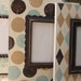 Set of Three-5x7 Nursery Wood Picture Frames Baby Boy or Girl Gender neutral Unisex Robins Egg/Wheat/Espresso