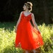 S A L E........ 1960s Sequined Red Party Dress... 60s Red Cocktail Dress... LULU at the CIRCUS (s)