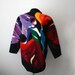ON HOLD UNTIL 8/21 vintage 80s Bracha Lavee Fiber Arts Felt Applique Colorful Woman Dancer Jacket