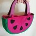 Watermelon Handbag / Purse - Juicy Pink
