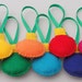 10 Felt Child Friendly Christmas Ornaments / Tags