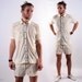 Vintage White Mens Shirt / Sophisticated Vacation Deadstock Shirt / Medium