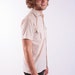 80s Mens Summer Shirt / Beige Safari Shirt for Men / Medium