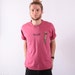 Vintage Mens Tee / Dusty Pink Tribal Surfer t-shirt / M