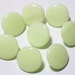 Vintage Honeydew Melon Green Glass Buttons 12mm Sewing Buttons Set 8