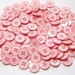 Light Pink Plastic Craft Buttons 14mm Large Lot of 100