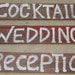 Large Wooden Wedding Signs 3 with Stakes Barnwood Hand Painted Directional Vintage You