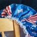 Shower Cap Waterproof Durable Soft Vinyl Cap Patriotic with Soft Fabric Liner LIMITED EDITION