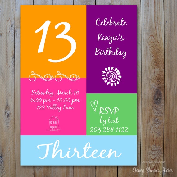 13 Birthday Invitations Free 4