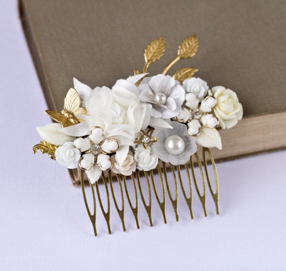 bridal hair accessories white shabby chic bridal hair by bridal hair accessories white shabby chic bridal hair by