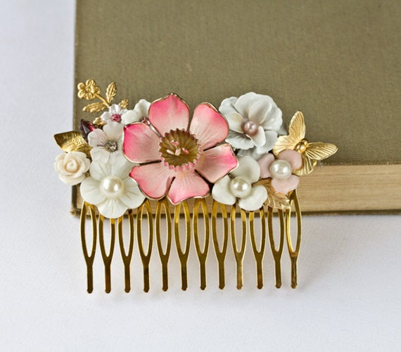 Cherry Blossom Bridal Hair Comb Bridal Hair Accessories