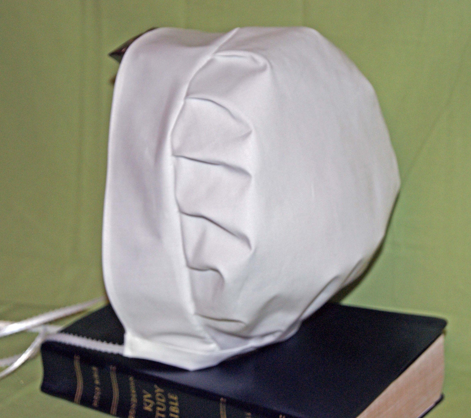 White Headcovering Head Cover Mennonite Quaker Amish Kapp Cap