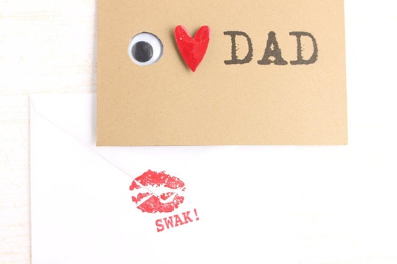 Father's Day Card I Love Dad Little Monster Inside