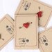 4 Valentine's Day Cards - Little Owl Love Notes (4) with envelopes, Love Cards, Love Notes, Love Note Cards