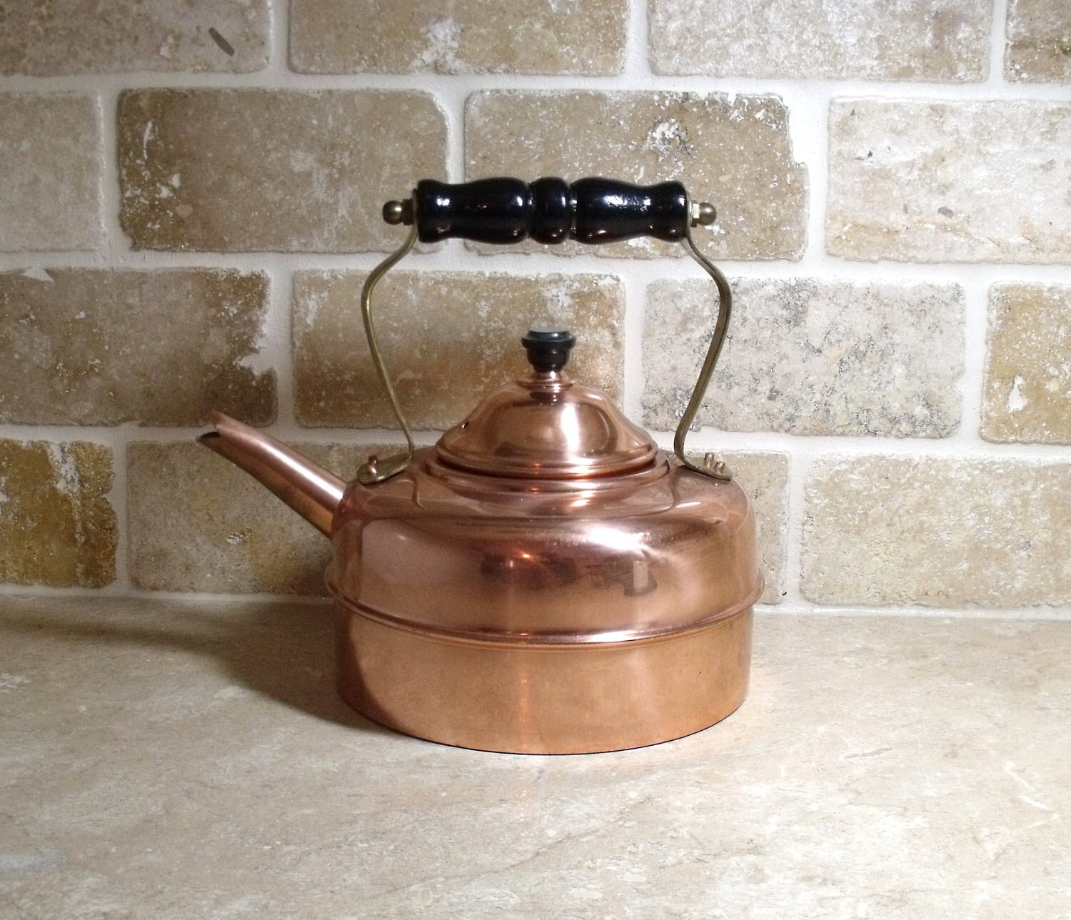 Copper tea kettle tea pot made in England