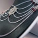 Steampunk inspired Silver and Red Victorian Necklace