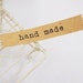 sticker - handmade (32 pcs, kraft color)