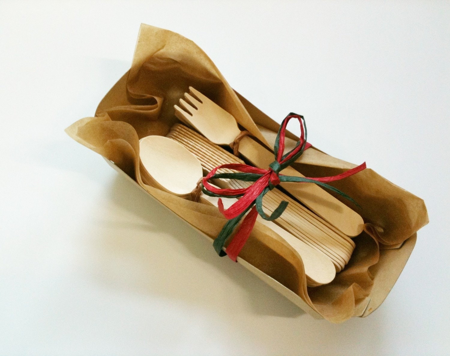 10 Wooden Disposable Cutlery for crafting stamping painting