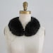 Vintage Black Mink Fur Collar
