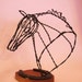 ON SALE! recycled Equine Metal sculpture horse head