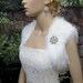 Ivory bridal faux fur shrug stole shawl wrap FS002-Ivory