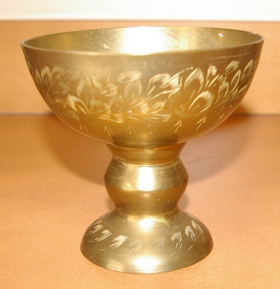 Brass Chalice/Cup Large size From India Vintage