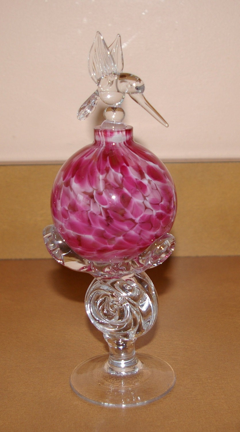 Perfume Bottle Exquisite Hummingbird Vintage On Holiday SALE