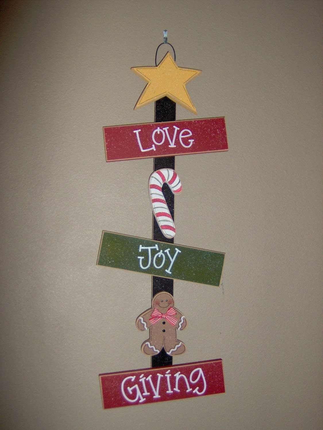 CHRISTMAS LOVE, Joy, and GIVING for Christmas, noel, wall, door, office, and home decor