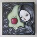 SALE-Original Acrylic Painting on Canvas-Snow White