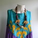 RESERVED for Heather /////// vintage. 70s Oscar de la Renta Green Tent Dress / S M L