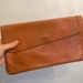 vintage. 70s A NIGHT OUT Sienna Leather Clutch / India