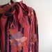 vintage. 70s Unique Red Secretary Shirt